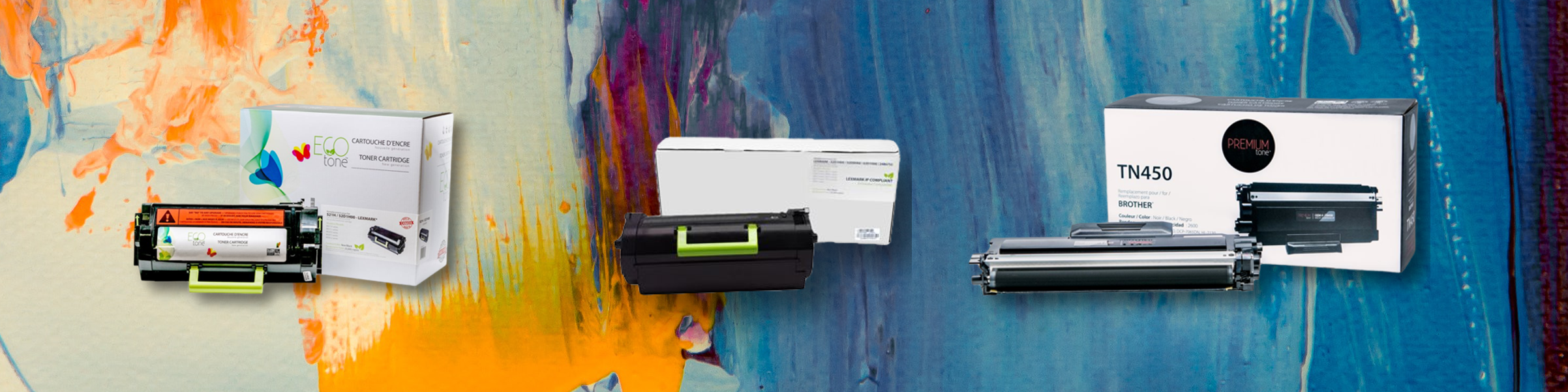 Here you'll find print cartridges, imaging units for major brands. We have proactive supplies replenishment (never order toner again!), next business day shipping and personalized service!