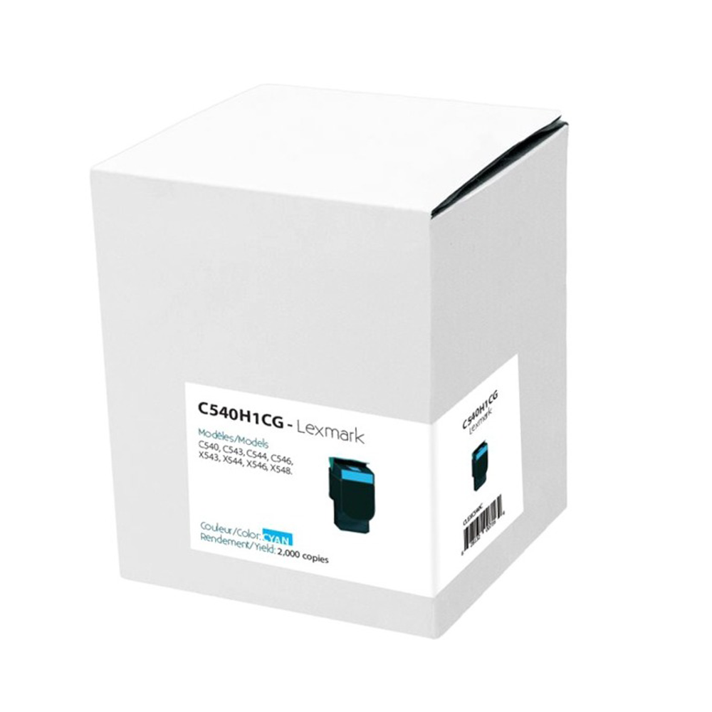 Lexmark C540H1CG Remanufactured Toner Cyan